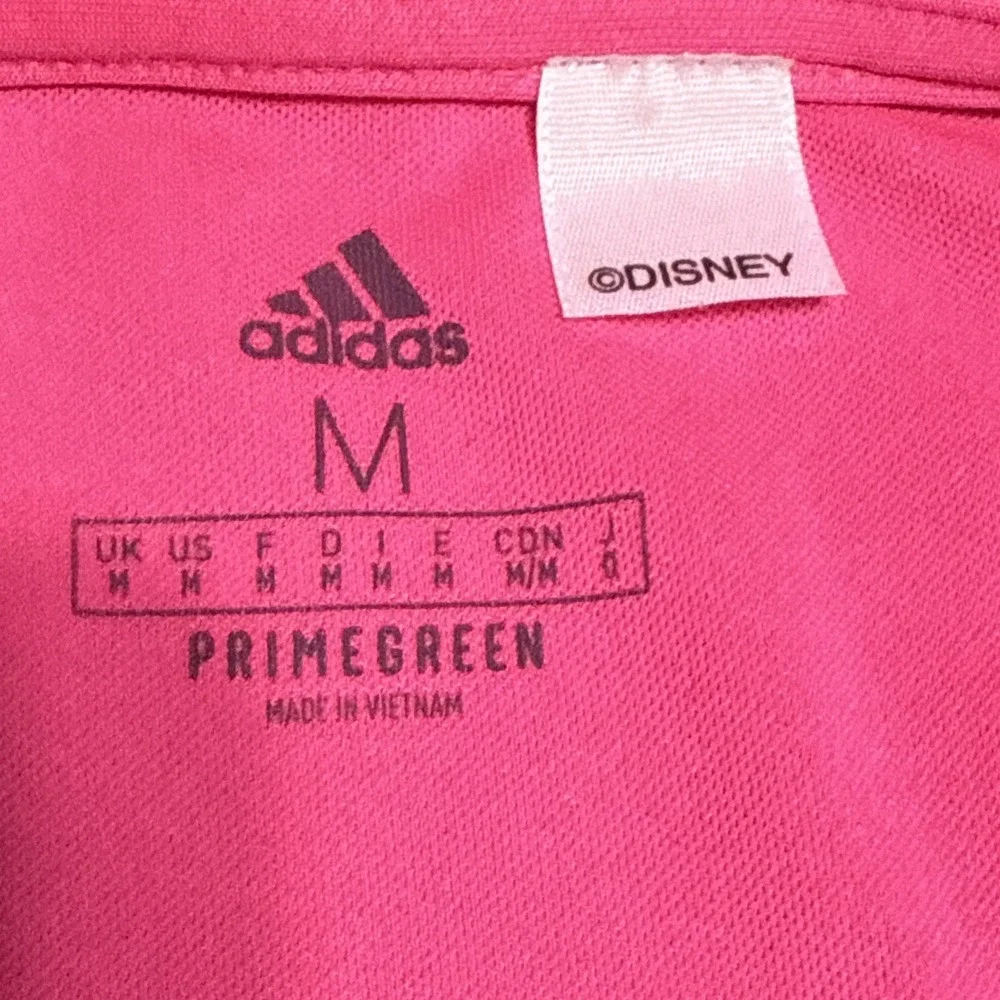 Adidas Polo Shirt Mens Medium Pink Performance Golf Disney Mickey Mouse